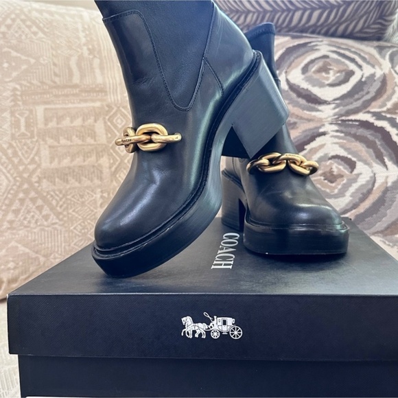Coach Kenna Leather Booties - Picture 2 of 11